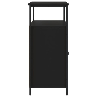vidaXL Μπουφές Μαύρος 100x35x80cm από Επεξεργασμένο Ξύλο 1 τεμ.