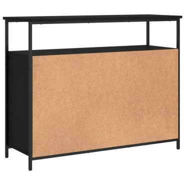 vidaXL Μπουφές Μαύρος 100x35x80cm από Επεξεργασμένο Ξύλο 1 τεμ.