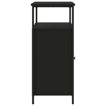 vidaXL Μπουφές Μαύρος 100x35x80cm από Επεξεργασμένο Ξύλο 1 τεμ.
