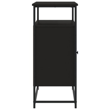 vidaXL Μπουφές Μαύρος 100x35x80cm από Επεξεργασμένο Ξύλο 1 τεμ.