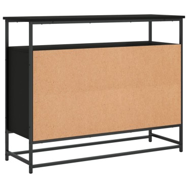 vidaXL Μπουφές Μαύρος 100x35x80cm από Επεξεργασμένο Ξύλο 1 τεμ.