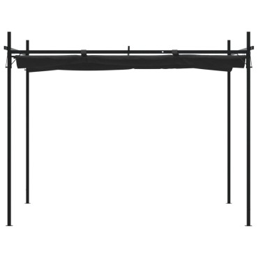 vidaXL Πέργκολα με Πτυσσόμενη Οροφή Ανθρακί 295 x 292 x 230 εκ.