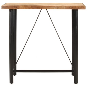 vidaXL Τραπέζι Μπαρ 110x55x107cm από Μασίφ Ξύλο Μάνγκο & Σίδηρο 1 τεμ.