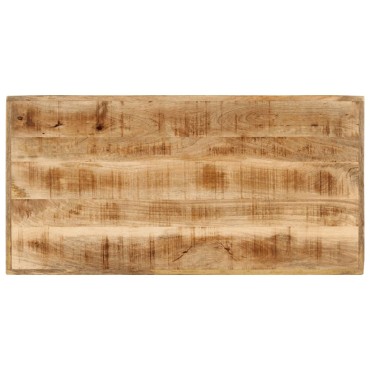 vidaXL Τραπέζι Μπαρ 110x55x107cm από Μασίφ Ξύλο Μάνγκο & Σίδηρο 1 τεμ.