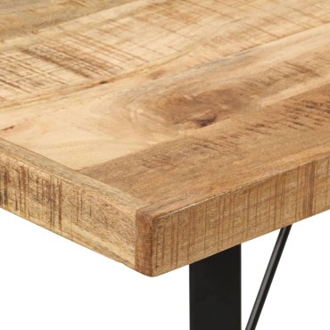 vidaXL Τραπέζι Μπαρ 110x55x107cm από Μασίφ Ξύλο Μάνγκο & Σίδηρο 1 τεμ.