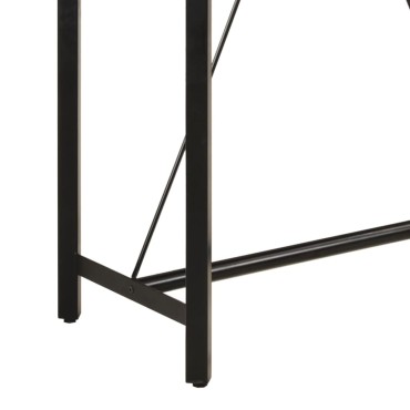 vidaXL Τραπέζι Μπαρ 110x55x107cm από Μασίφ Ξύλο Μάνγκο & Σίδηρο 1 τεμ.
