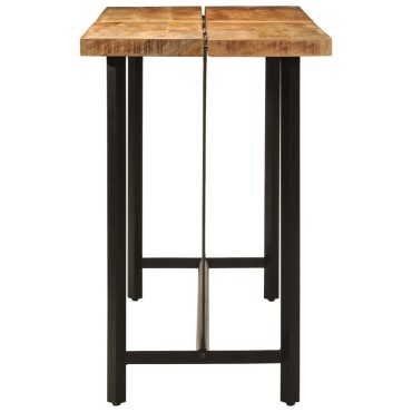 vidaXL Τραπέζι Μπαρ 180x70x107cm από Μασίφ Ξύλο Μάνγκο & Σίδηρο 1 τεμ.