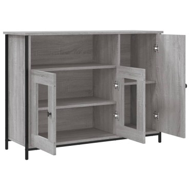 vidaXL Μπουφές Γκρι Sonoma 100x33x75cm από Επεξεργασμένο Ξύλο 1 τεμ.