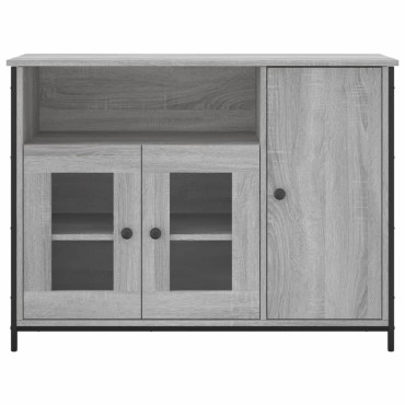 vidaXL Μπουφές Γκρι Sonoma 100x33x75cm από Επεξεργασμένο Ξύλο 1 τεμ.