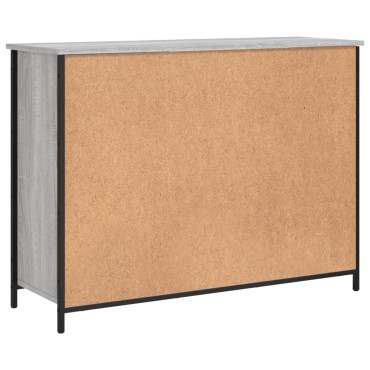 vidaXL Μπουφές Γκρι Sonoma 100x33x75cm από Επεξεργασμένο Ξύλο 1 τεμ.