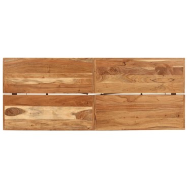 vidaXL Τραπέζι Μπαρ 180x70x107cm από Μασίφ Ξύλο Ακακίας & Σίδηρο 1 τεμ.