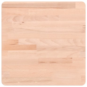 vidaXL Επιφάνεια Τραπεζιού Τετράγωνη 40x40x1,5cm Μασίφ Ξύλο Οξιάς 1 τεμ.