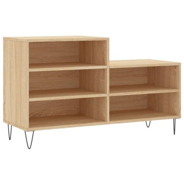 vidaXL Παπουτσοθήκη Sonoma Δρυς 102x36x60cm από Επεξεργασμένο Ξύλο
