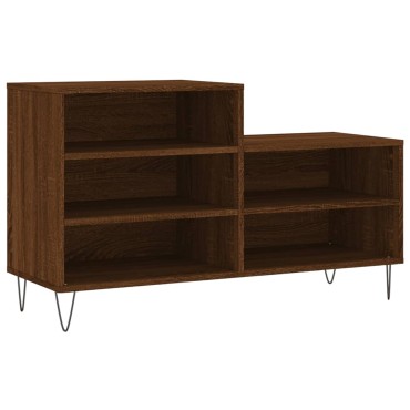 vidaXL Παπουτσοθήκη Καφέ Δρυς 102x36x60cm από Επεξεργασμένο Ξύλο