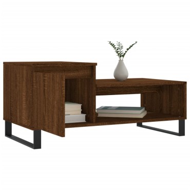 vidaXL Τραπεζάκι Σαλονιού Καφέ Δρυς 100x50x45cm Επεξεργασμ. Ξύλο 1 τεμ.