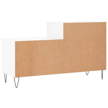 vidaXL Παπουτσοθήκη Γυαλιστερό Λευκό 102x36x60cm Επεξεργασμένο Ξύλο