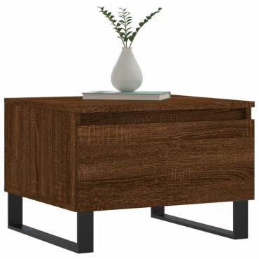 vidaXL Τραπεζάκι Σαλονιού Καφέ Δρυς 50x46x35cm Επεξεργασμένο Ξύλο 1 τεμ.