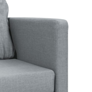 vidaXL Καναπές-Κρεβάτι Δαπέδου 2 σε 1 Αν. Γκρι 112x174x55cm Ύφασμα 1 τεμ. Γωνιακός