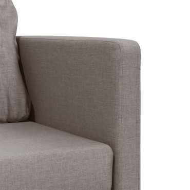 vidaXL Καναπές-Κρεβάτι Δαπέδου 2 σε 1 Taupe 112x174x55cm Ύφασμα 1 τεμ. Γωνιακός