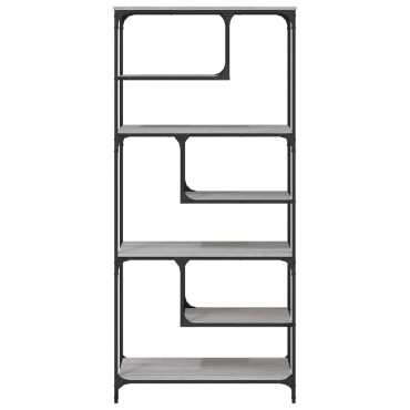 vidaXL Βιβλιοθήκη Γκρι Sonoma 81x36x176cm από Επεξεργ. Ξύλο 1 τεμ.