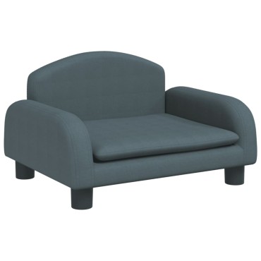 vidaXL Καναπές Παιδικός Σκούρο Γκρι 50x40x30cm από Ύφασμα 1 τεμ.