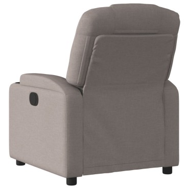 vidaXL Πολυθρόνα Ανακλινόμενη Taupe Υφασμάτινη 74x88x97cm 1 τεμ.
