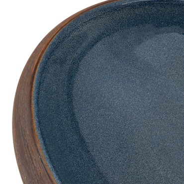 vidaXL Νιπτήρας Οβάλ Καφέ και Μπλε 59 x 40 x 15 εκ. Κεραμικός