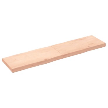vidaXL Επιφάνεια Τραπεζιού 160x40x(2-6)cm Ακατέργαστο Μασίφ Ξύλο Δρυός 1 τεμ.