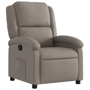 vidaXL Πολυθρόνα Ανακλινόμενη Taupe Υφασμάτινη 71x86,5x99,5cm 1 τεμ.