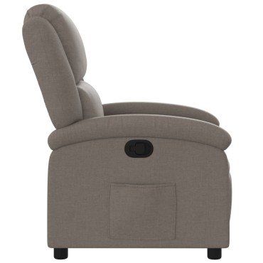 vidaXL Πολυθρόνα Ανακλινόμενη Taupe Υφασμάτινη 71x86,5x99,5cm 1 τεμ.