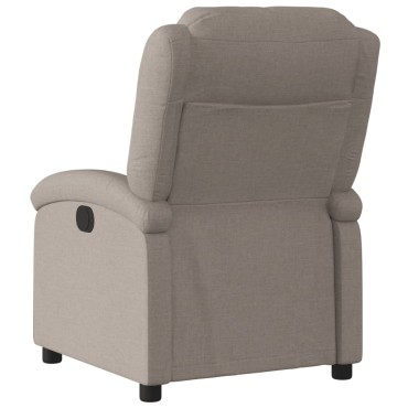 vidaXL Πολυθρόνα Ανακλινόμενη Taupe Υφασμάτινη 71x86,5x99,5cm 1 τεμ.