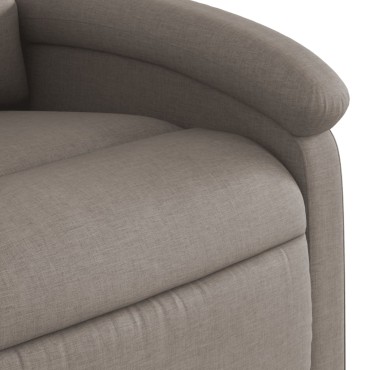 vidaXL Πολυθρόνα Ανακλινόμενη Taupe Υφασμάτινη 71x86,5x99,5cm 1 τεμ.