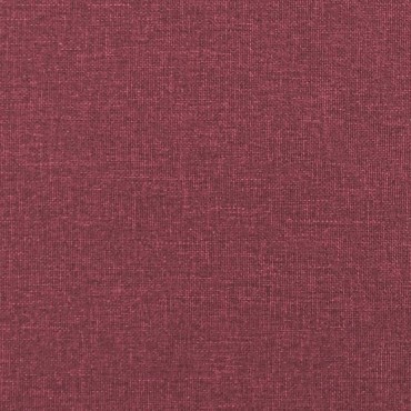 vidaXL Παγκάκι με Πλάτη Μπορντό 120x62x75,5cm Υφασμάτινο