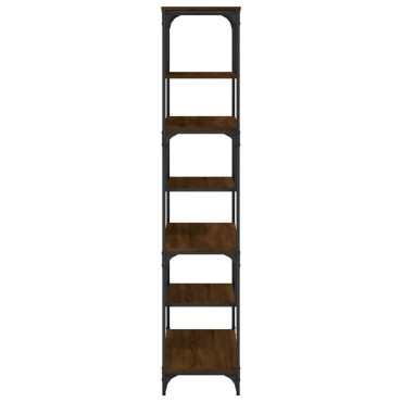 vidaXL Βιβλιοθήκη καφέ δρυς 81x36x176cm από Επεξεργασμένο Ξύλο 1 τεμ.