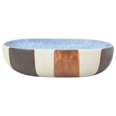 vidaXL Νιπτήρας Οβάλ Πολύχρωμος 59 x 40 x 14 εκ. Κεραμικός