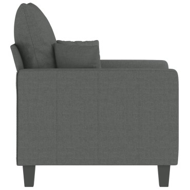 vidaXL Πολυθρόνα Σκούρο Γκρι Υφασμάτινη 78x77x80cm 1 τεμ. Γωνιακός
