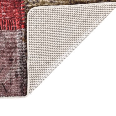 vidaXL Χαλί Πλενόμενο Αντιολισθητικό Patchwork Πολύχρωμο 120x170cm