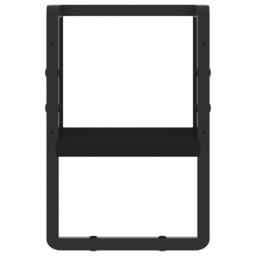 vidaXL Ράφι Τοίχου με Μπάρα Μαύρο 20x25x30cm 1 τεμ.