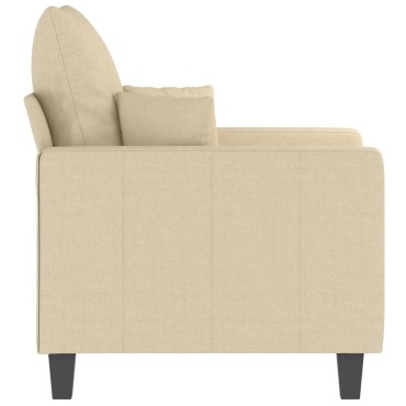 vidaXL Πολυθρόνα Κρεμ Υφασμάτινη 78x77x80cm 1 τεμ. Γωνιακός