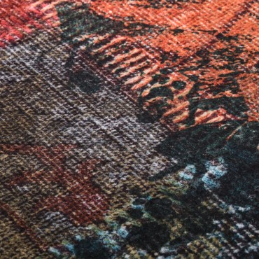 vidaXL Χαλί Πλενόμενο Αντιολισθητικό Patchwork Πολύχρωμο 150x230cm