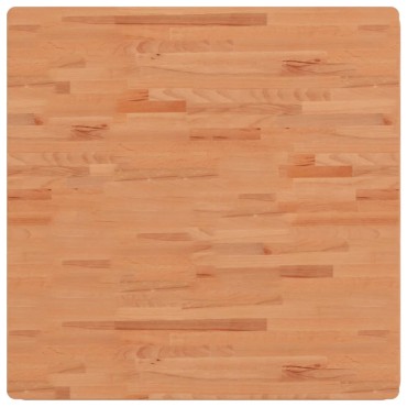 vidaXL Επιφάνεια Τραπεζιού Τετράγωνη 90x90x1,5cm Μασίφ Ξύλο Οξιάς 1 τεμ.