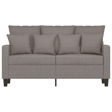 vidaXL Καναπές Διθέσιος Taupe Υφασμάτινος 138x77x80cm 1 τεμ.