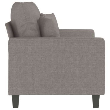 vidaXL Καναπές Διθέσιος Taupe Υφασμάτινος 138x77x80cm 1 τεμ.
