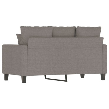 vidaXL Καναπές Διθέσιος Taupe Υφασμάτινος 138x77x80cm 1 τεμ.