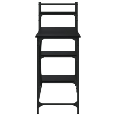 vidaXL Γραφείο Υπολογιστή με Ράφια Μαύρο 120x47x109cm 1 τεμ.
