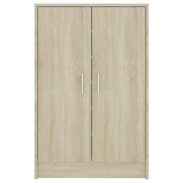 vidaXL Παπουτσοθήκη Sonoma Δρυς 60x35x92cm από Επεξ. Ξύλο