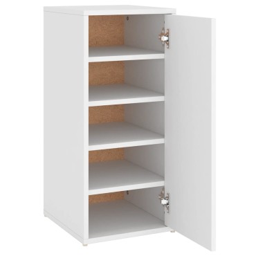 vidaXL Παπουτσοθήκη Λευκή 32x35x70cm από Επεξ. Ξύλο
