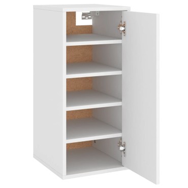 vidaXL Παπουτσοθήκη Λευκή 32x35x70cm από Επεξ. Ξύλο
