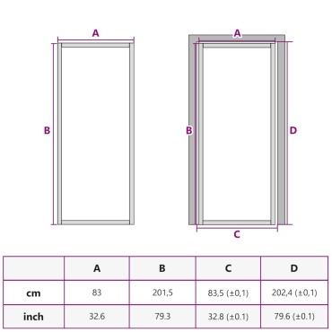 vidaXL Εσωτερική Πόρτα 83 x 201,5 εκ. Μαύρο Ματ Γυαλί και Αλουμίνιο