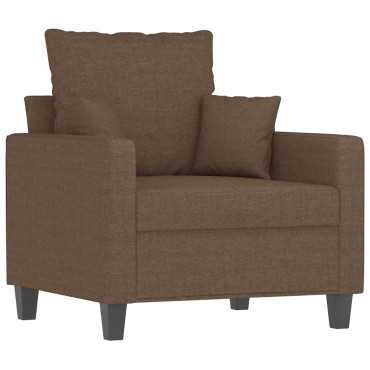 vidaXL Πολυθρόνα Καφέ Υφασμάτινη 78x77x80cm 1 τεμ. Γωνιακός